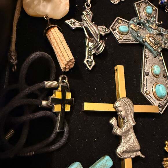Assorted Cross Pendants & Necklaces - Religious Jewelry Collection - Picture 5 of 9